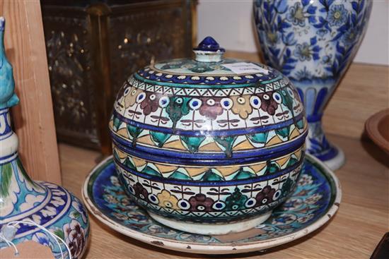 Five pieces of Persian ceramics